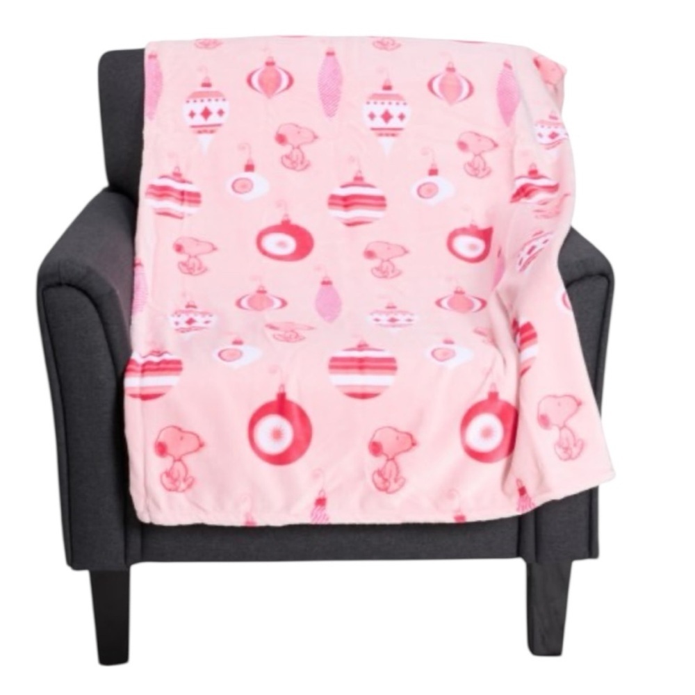 NWT BERKSHIRE PEANUTS Snoopy Christmas Soft Plush Blanket Throw Size 60”x70”